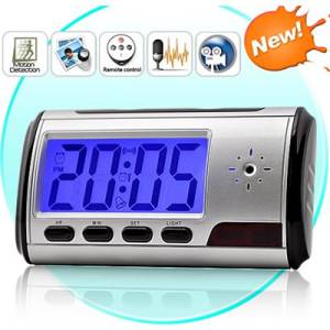 Motion Activated Digital Clock Hidden Video Color Camera
